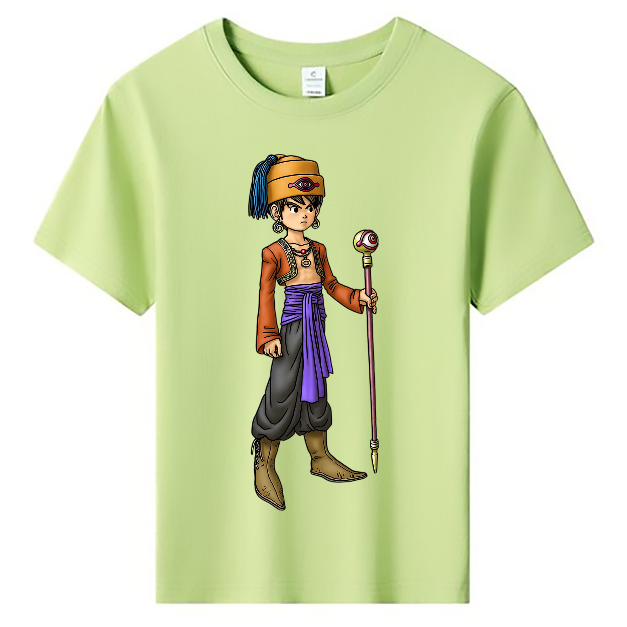 （画像用） ドラゴンクエスト Doragon Kuesuto Dragon Quest 綿100％キッズTシャツ（フロントプリント）